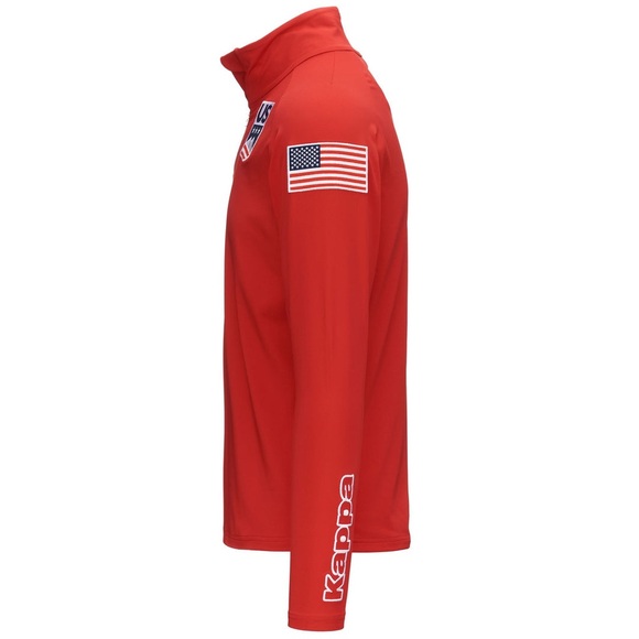 Kappa Red US Team Quarter-Zip Pullover - Picture 3 of 7